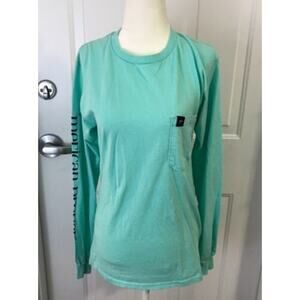 Merican Proper Long Sleeve Mint Green Shirt Size S Small